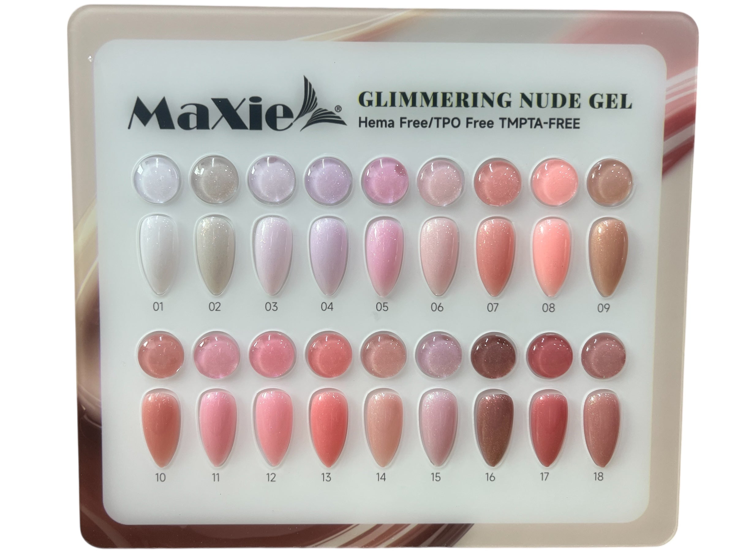 Maxie glimmering nude gel set 12/ set