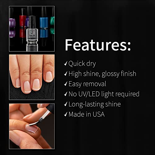 Seche Vite Dry Fast Top Nail Coat, Clear - .5 oz. oz