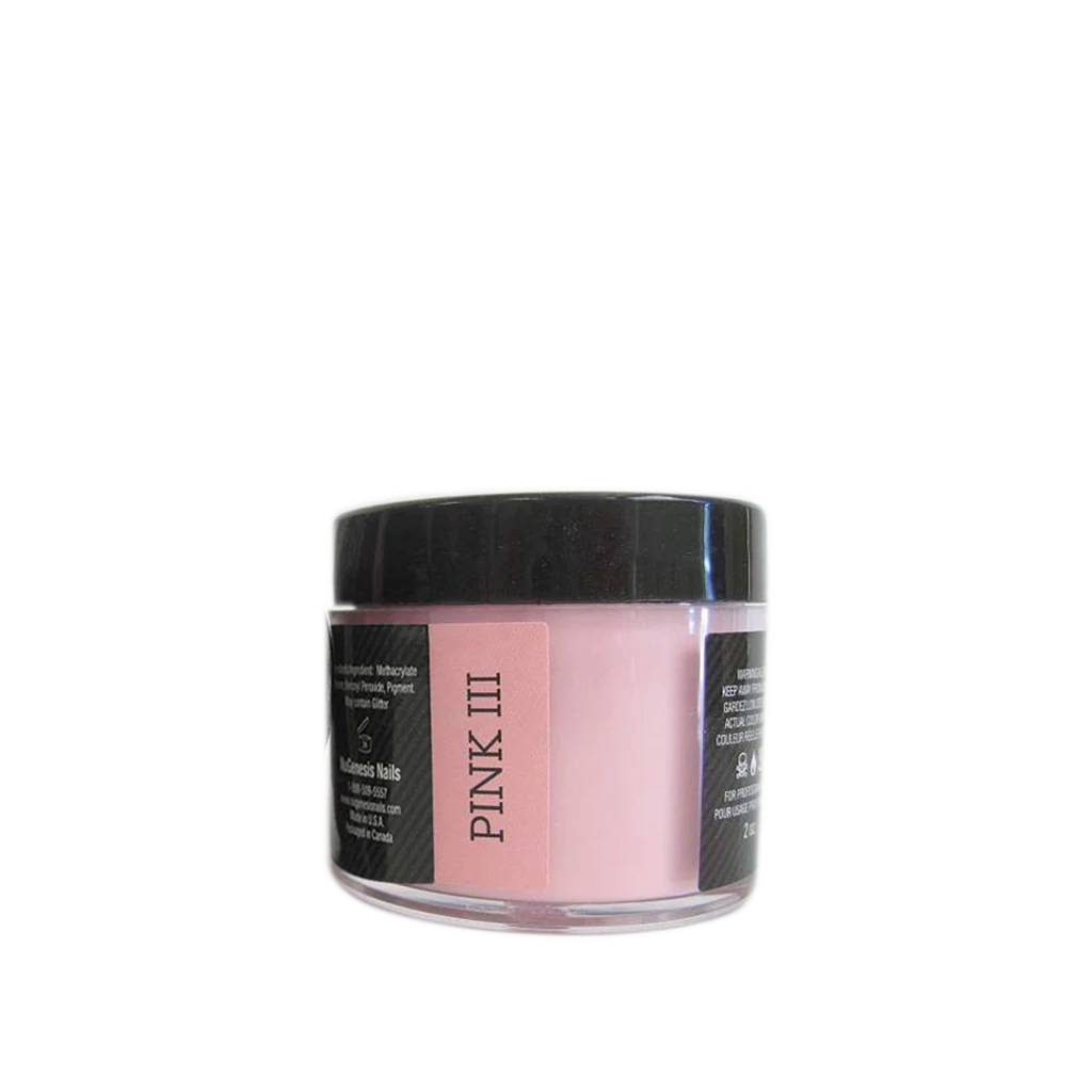 Nugenesis Dip Powder Pink&White - Pink III (Natural Pink) 2oz